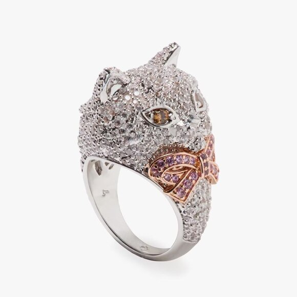 Kate Spade Cat Pawlina Cocktail Ring size 7 - Picture 2 of 3